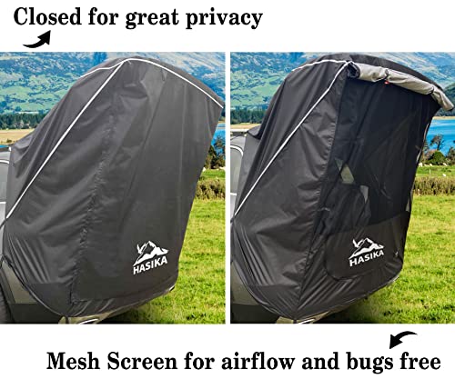 SUV Camping Tent Car Tailgate Shade Awning with Screen Net Waterproof I2915