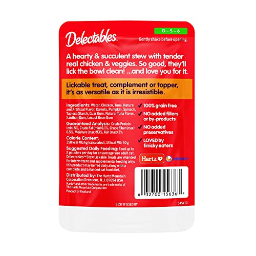 Lickable Wet Cat Treats for Adult & Senior Cats, Variety Pack, 30 Count C7744