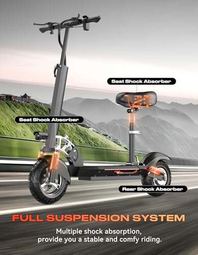 Electric Scooter for Adults, 1500W Motor, 45 Mile Range, 30 MPH, Folding Commuter Q97032