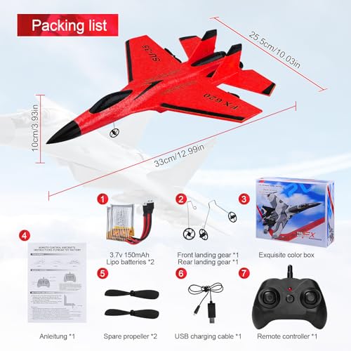 RC Airplane 2.4GHz Ready to Fly with Night Lights USB Charging R21201