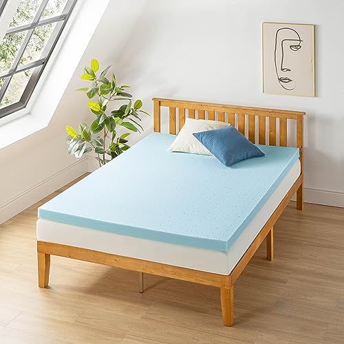 Queen Size 3 Inch Ventilated Memory Foam Mattress Topper V52104