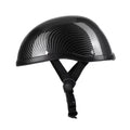 Abody Retro Style Motorcycle Half Helmet ABS+Cotton Cap for Motorcyclist Biker Ridder Carbon striation (One Size)Universal Washable