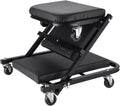 Foldable Z Creeper, 2-in-1 Rolling Folding Car Creeper & Seat, 36 Inches Adjustable Roller Garage Chair Lay Down or Sit, Seamless Steering Under Car Roller Creeper with 6 Swivel Casters