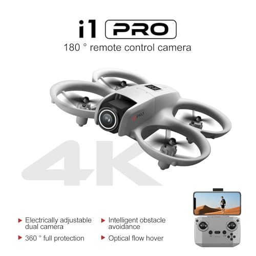 Drone with HD Camera for Adults, 360° Obstacle Avoidance, 2 Batteries D4211