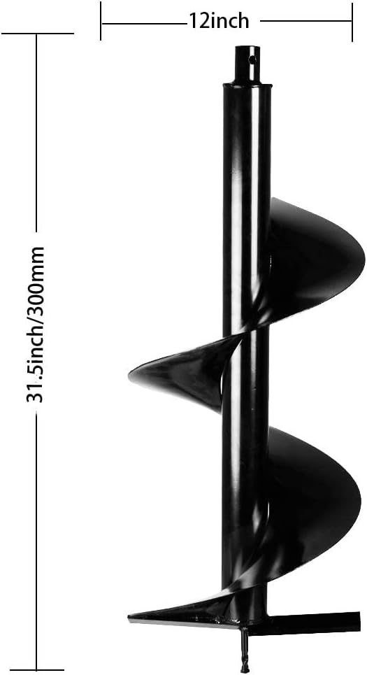 Gas Powered Post Hole Digger with 12 Inch Earth Auger Drill Bit J601380