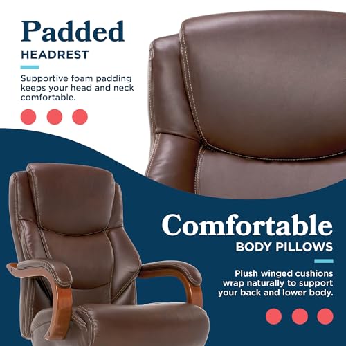 Executive Office Chair with Lumbar Support and Memory Foam Cushion T501837