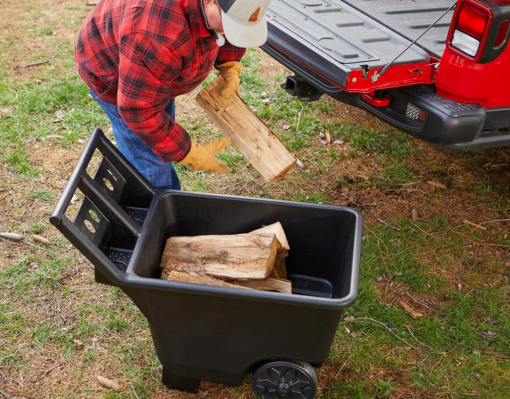 Heavy Duty Wheeled Yard Cart, 4.5 Cubic Feet, 200-Pound Capacity T85172