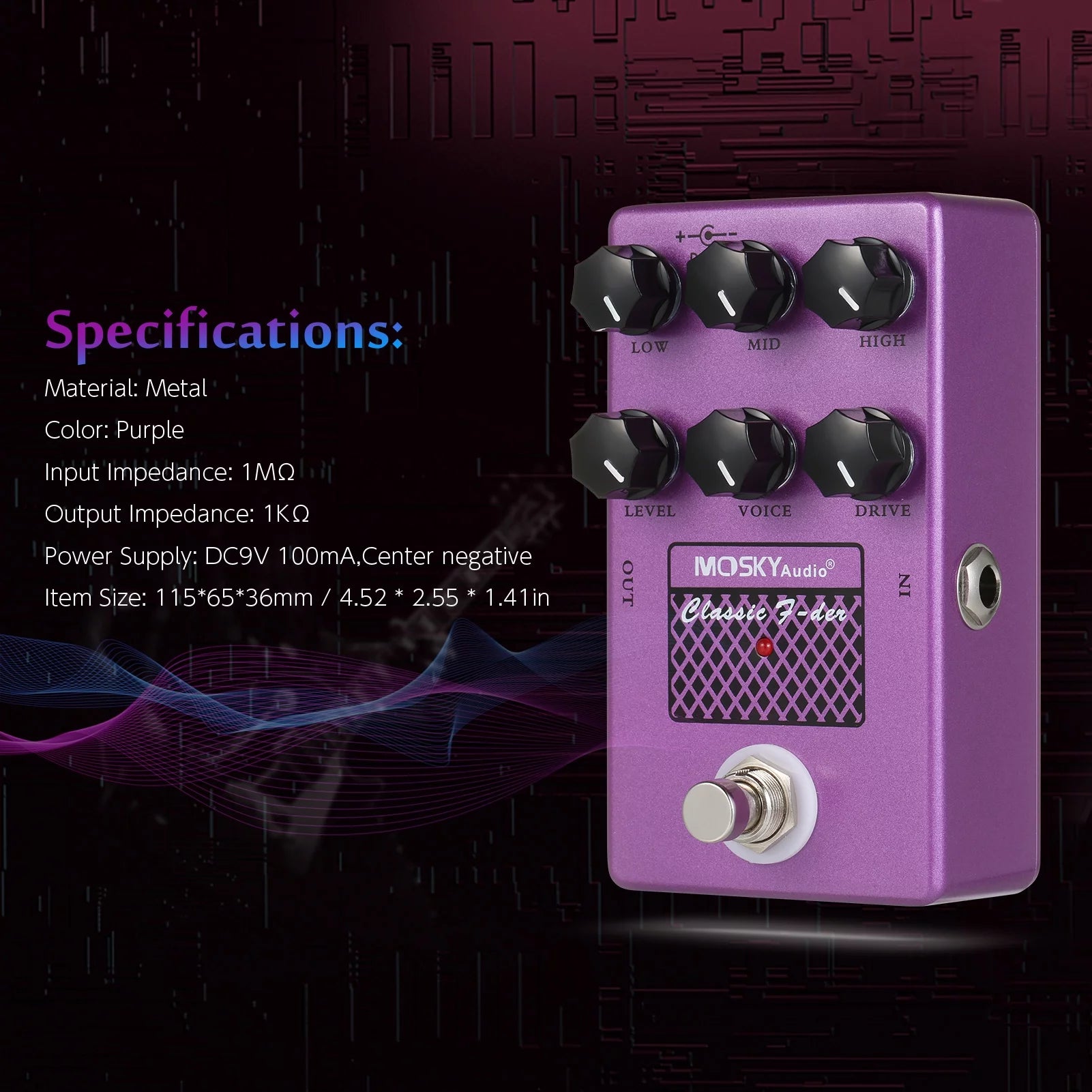 Guitar Speaker Simulator Pedal for Guitar Bass M465943