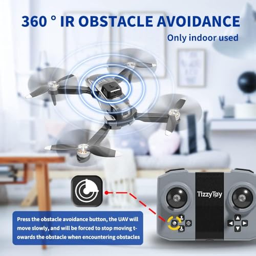 4K Camera Drone for Adults, Foldable FPV with Brushless Motor G69857