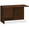 HON 10501 Series Mocha Laminate Furniture Components Return - 2-Drawer 48" x 24"1" Work Surface - 2 x Box Drawer(s), File Drawer(s) - Single Pedestal on Left Side - Square Edge - Material: Thermofused