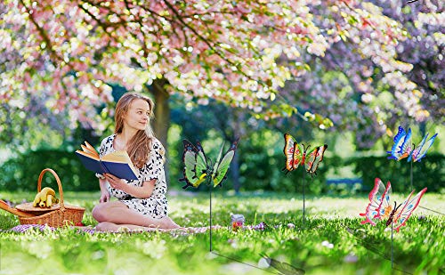 3D Butterfly Garden Stakes Outdoor Decor (Pack of 4) R57541