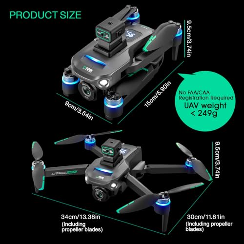 Drone with 4K Camera GPS, 5G Remote Controller, Obstacle Avoidance, 60 Mins Flight N45079