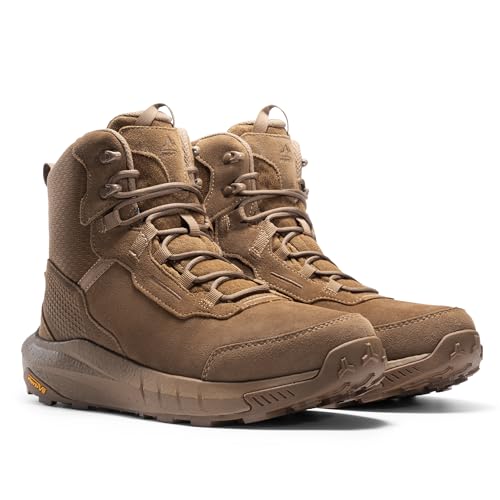 Men's Waterproof Tactical Work Boots Lightweight Leather Non-Slip Hiking P869327