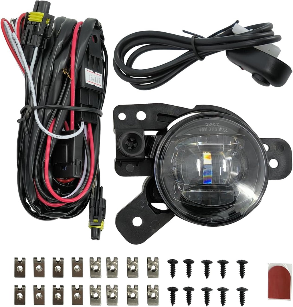 Front Fog Light Assembly for Chevy Colorado 2023 2024 with Bezel and Harness S639
