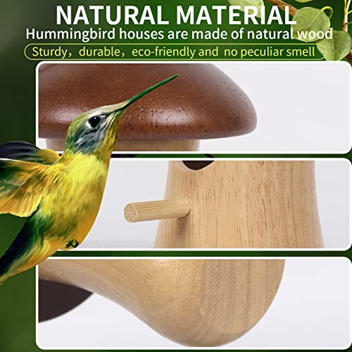 Hummingbird House Hanging Nest with Leaf for Outdoor Garden E75078