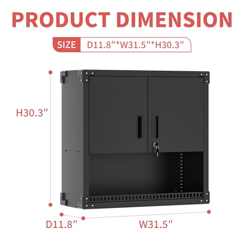 Rolling Tool Storage Cabinet with 4 Drawer and Locking Door U282375