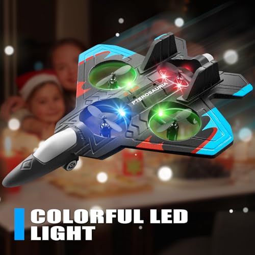 Foam Remote Control Airplane Fighter Jet with Lights for Kids Adults H4069