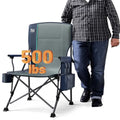 Oversized Folding Camping Chair High Back Heavy Duty for Adults with Cup Holder K6105