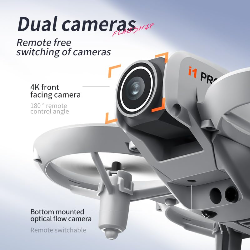 Drone with HD Camera for Adults, 360° Obstacle Avoidance, 2 Batteries D4211