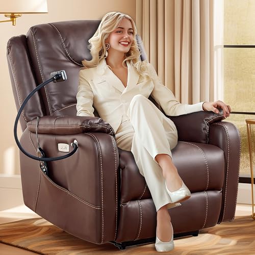 Zero Gravity Electric Recliner with Heat and Massage, Phone Holder, USB Port T74234
