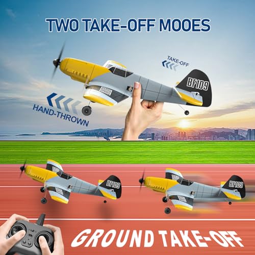3 Channel Remote Control Airplane with 6-axis Gyro, RTF for Beginners V147