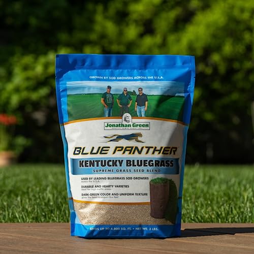 Blue Panther Kentucky Bluegrass Grass Seed - Cool Season Lawn Seed (25 lb) E69675