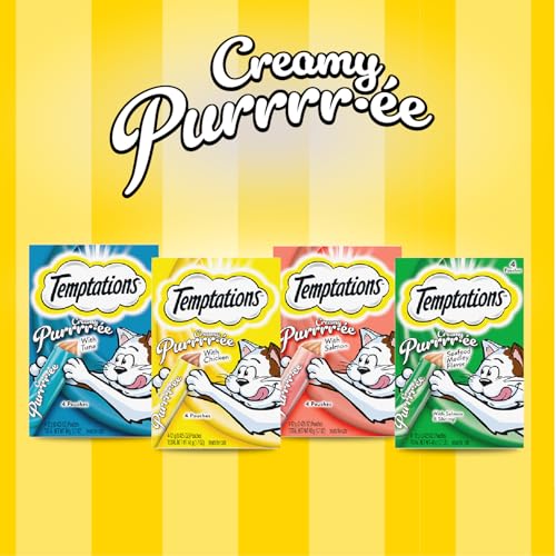 Creamy Puree Lickable Cat Treats, 0.42 oz Tubes, 48 Count Y26330