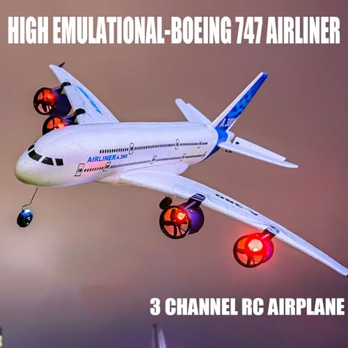 2.4G Remote Control Electric Airliner with LED Lights for Kids X694230