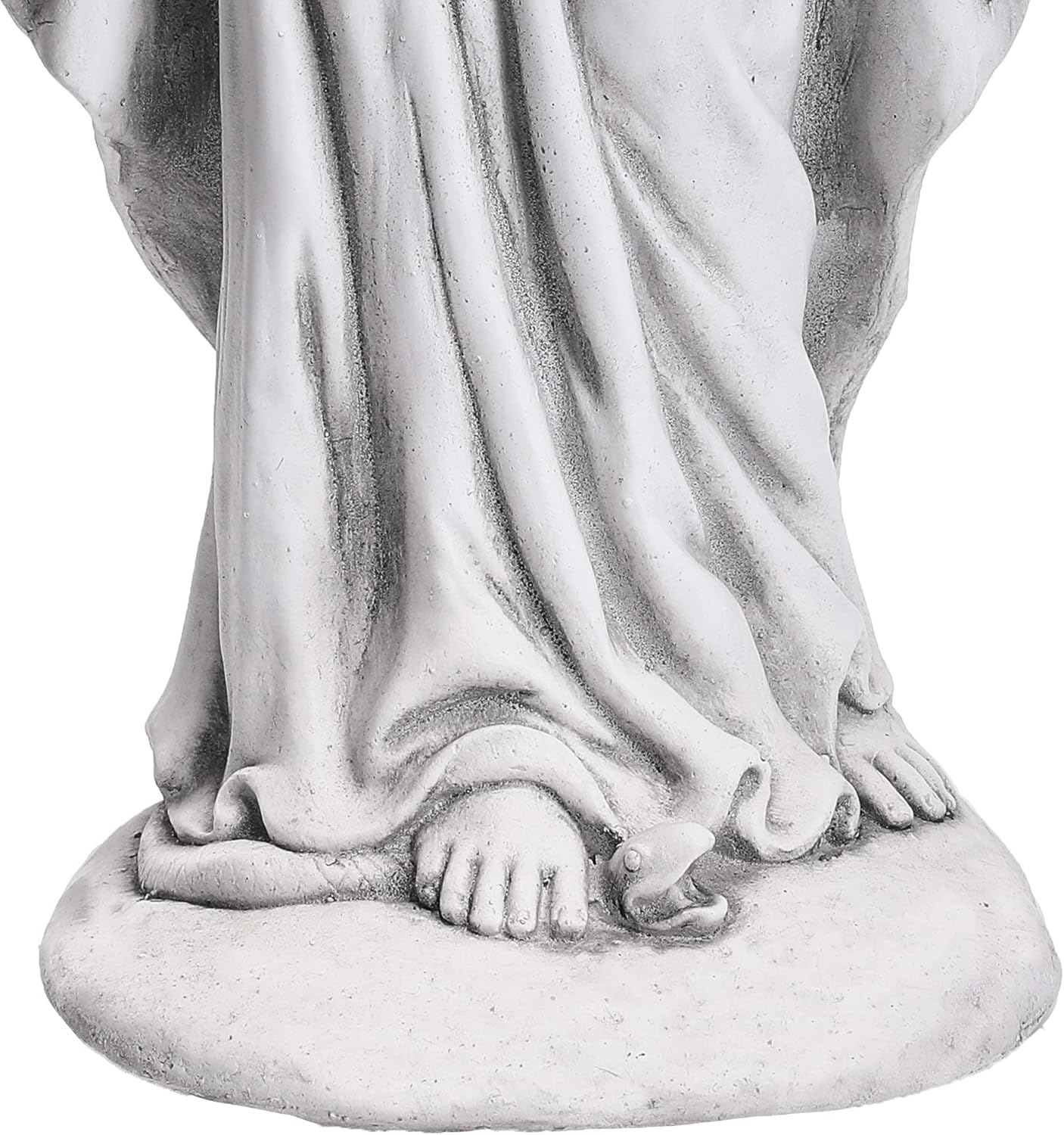Virgin Mary Statue 29.9" Tall Religious Garden Décor Outdoor Gray S62935