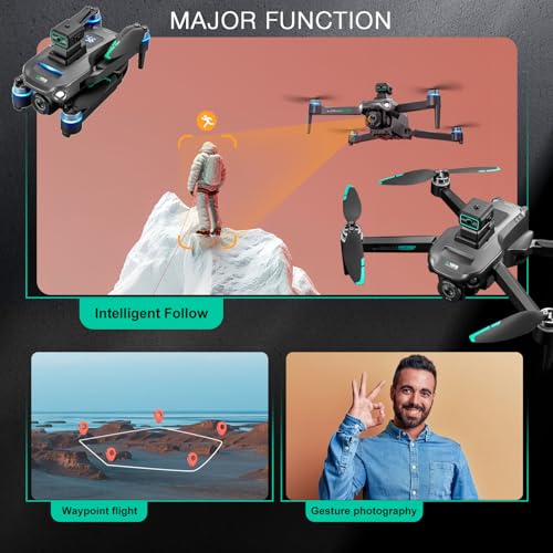 Drone with 4K Camera GPS, 5G Remote Controller, Obstacle Avoidance, 60 Mins Flight N45079