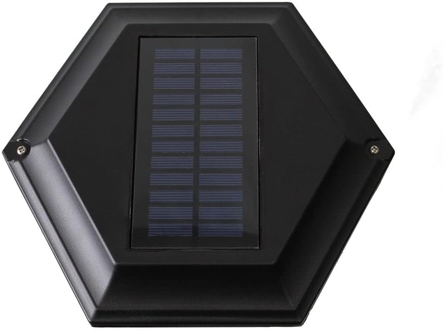 Solar Lamp Post with Planter in Black E177056