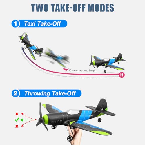 F-22 Stealth Raptor Remote Control Airplane, 3 Channel Stunt Fighter for Beginners J844540