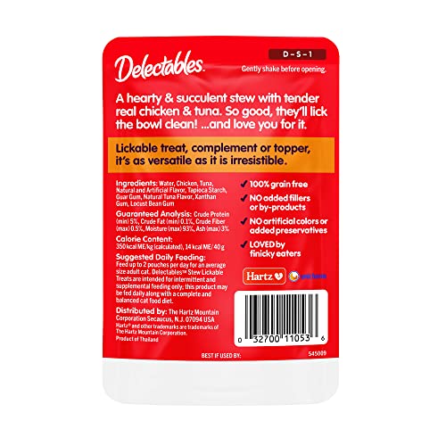 Lickable Wet Cat Treats for Adult & Senior Cats, Variety Pack, 30 Count C7744