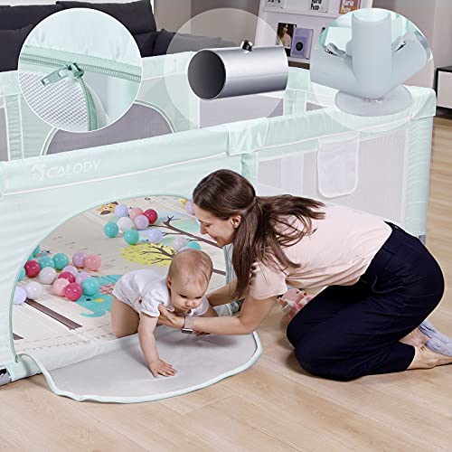 Extra Large Baby Playpen with Window Gates, Indoor Safety Activity Center Q865