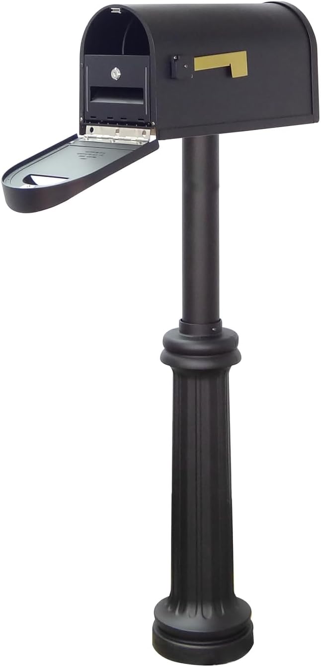 Special Lite Products Company Classic Curbside Mailbox with Locking Insert Bradford Mailbox Post