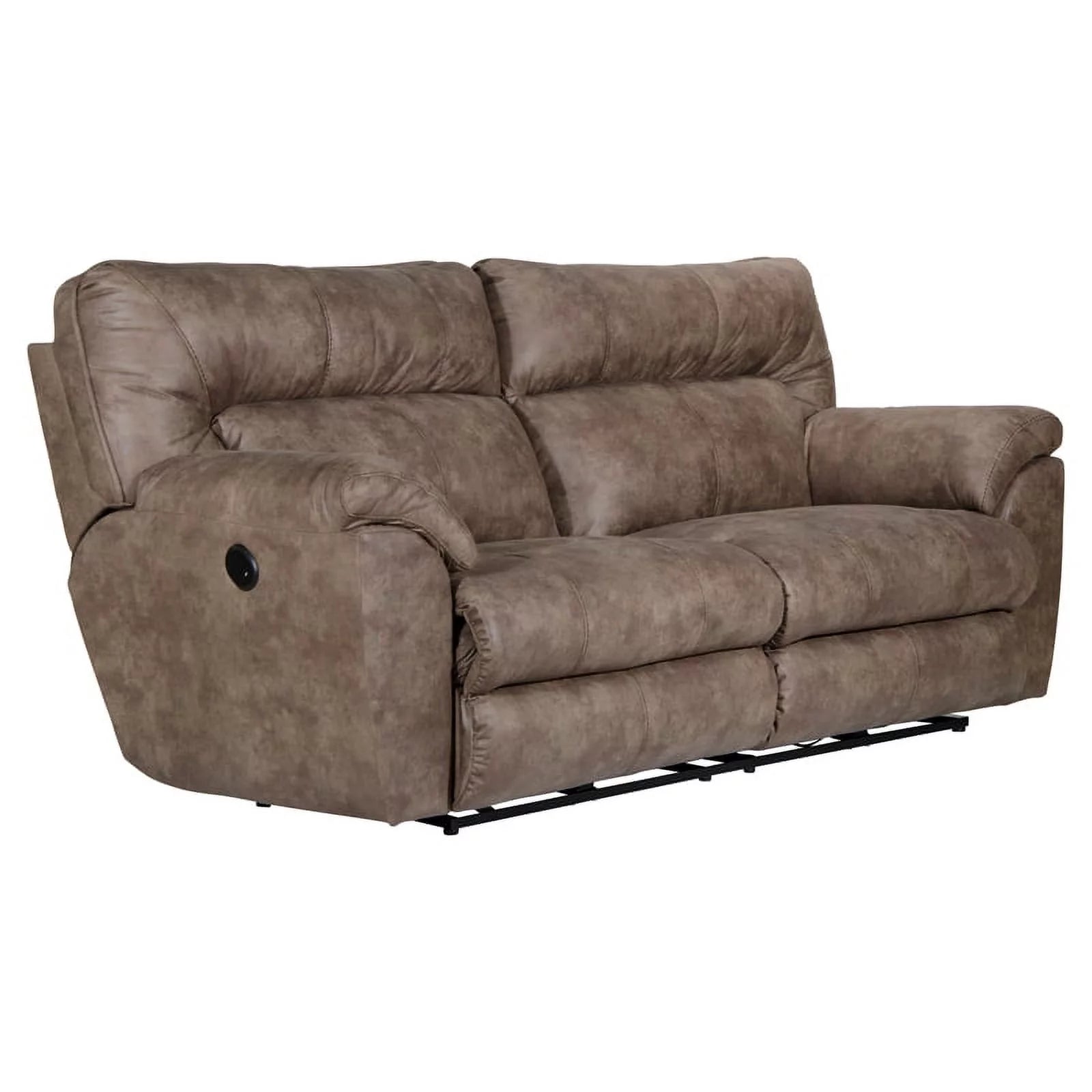 Power Reclining Sofa in Brown Polyester Fabric E4367