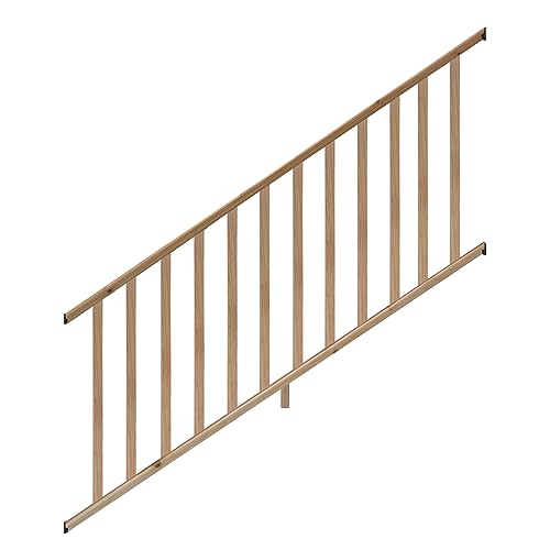 ProWood 6 ft. Cedar Routed Stair Rail Kit with SE Balusters