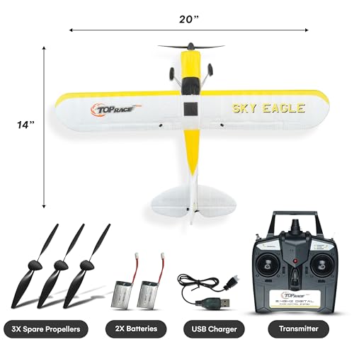 RC Plane Remote Control Airplane for Adults Kids 4 Channel Stunt Flying 20 Inch Wing Span S504403