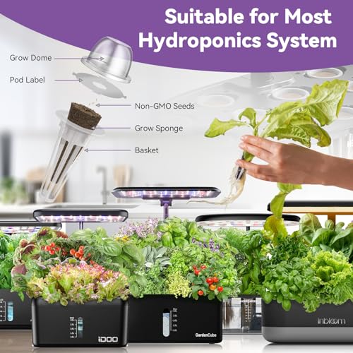 Fruit Seed Pod Kit for Hydroponics Growing System, 7 Pods with Tomato and Strawberry Seeds X65855