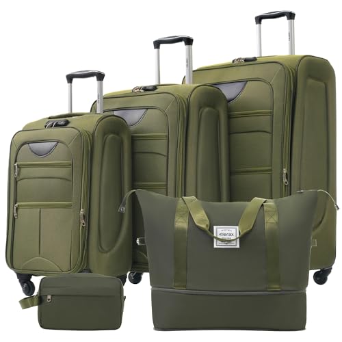 Softside 3-Piece Expandable Luggage Set with TSA Lock Spinner Wheels S375
