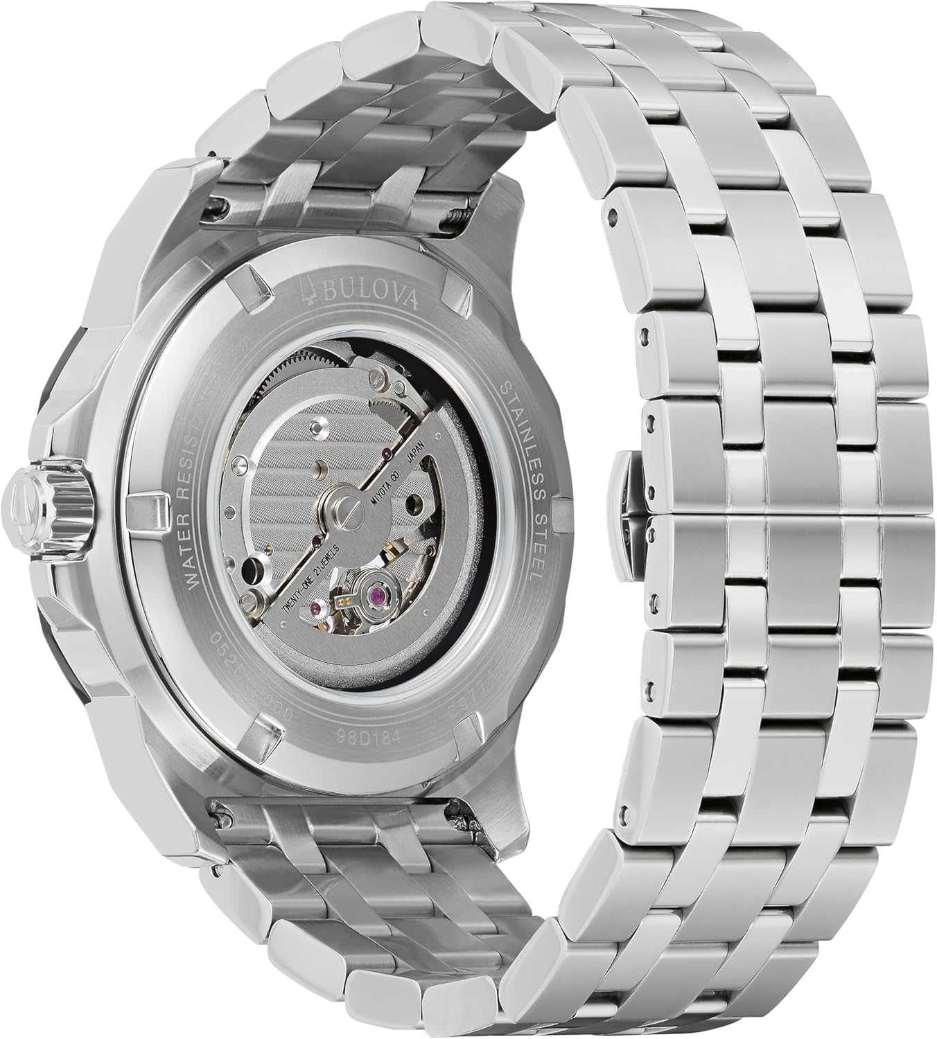 Men's Automatic Stainless Steel Watch with Blue Sunray Dial S690334