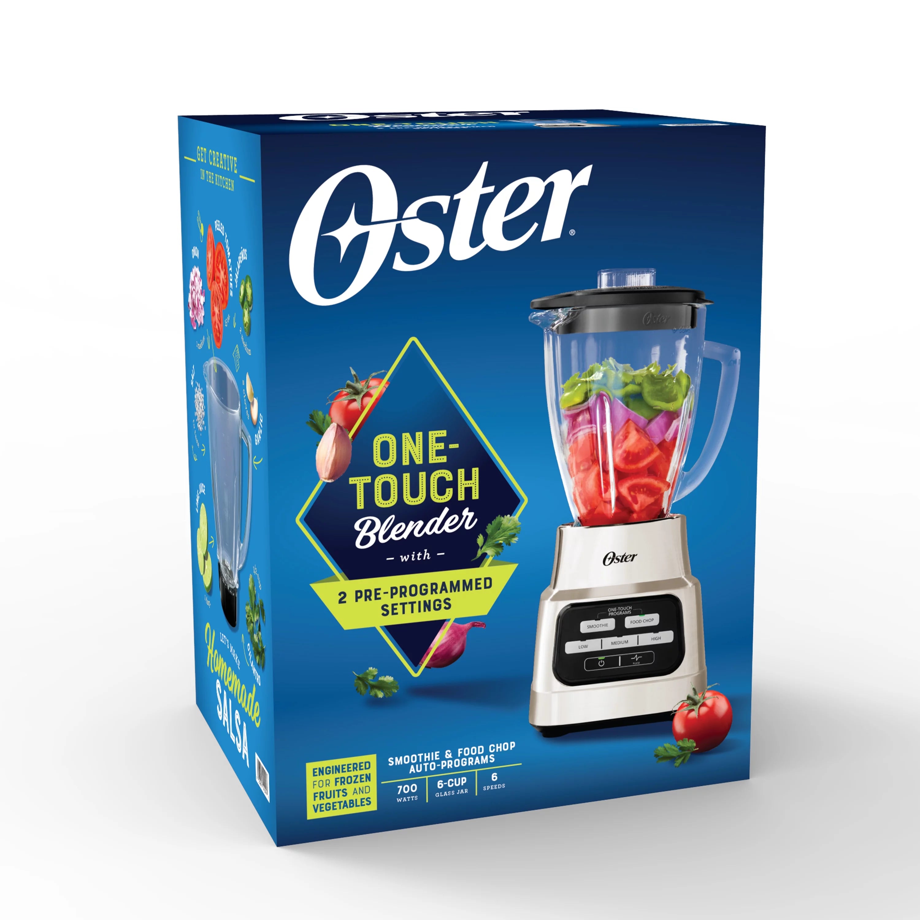 6-Cup Glass Jar Blender with Auto-Programs F6614