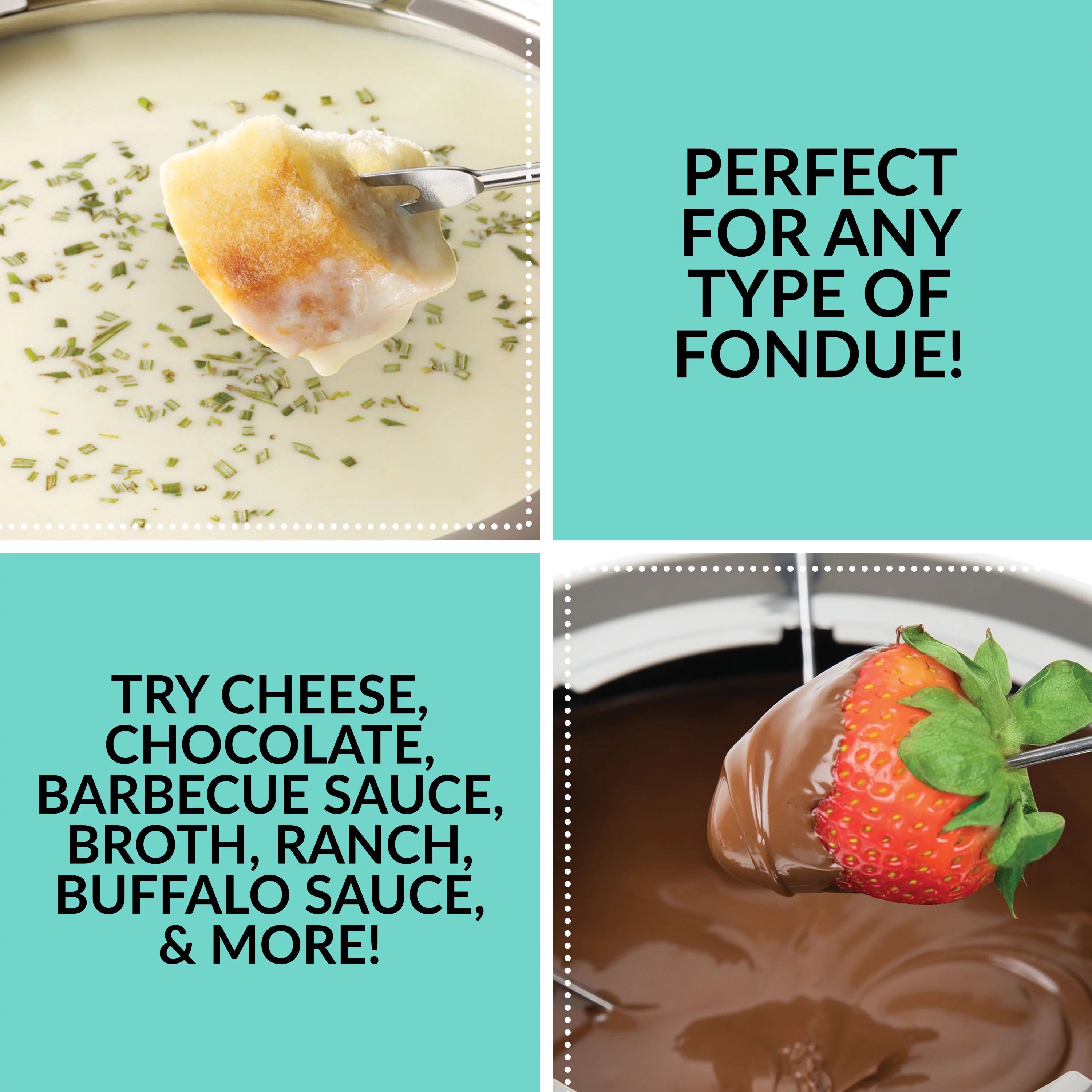 12-Cup Electric Fondue Pot, Black S249915