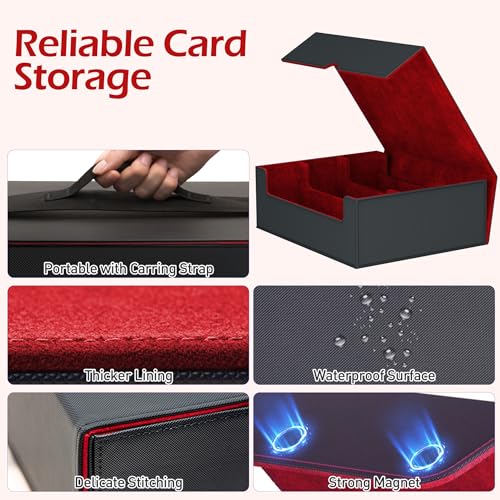 Trading Card Storage Box with 50 Sleeves and 24 Dividers G3044