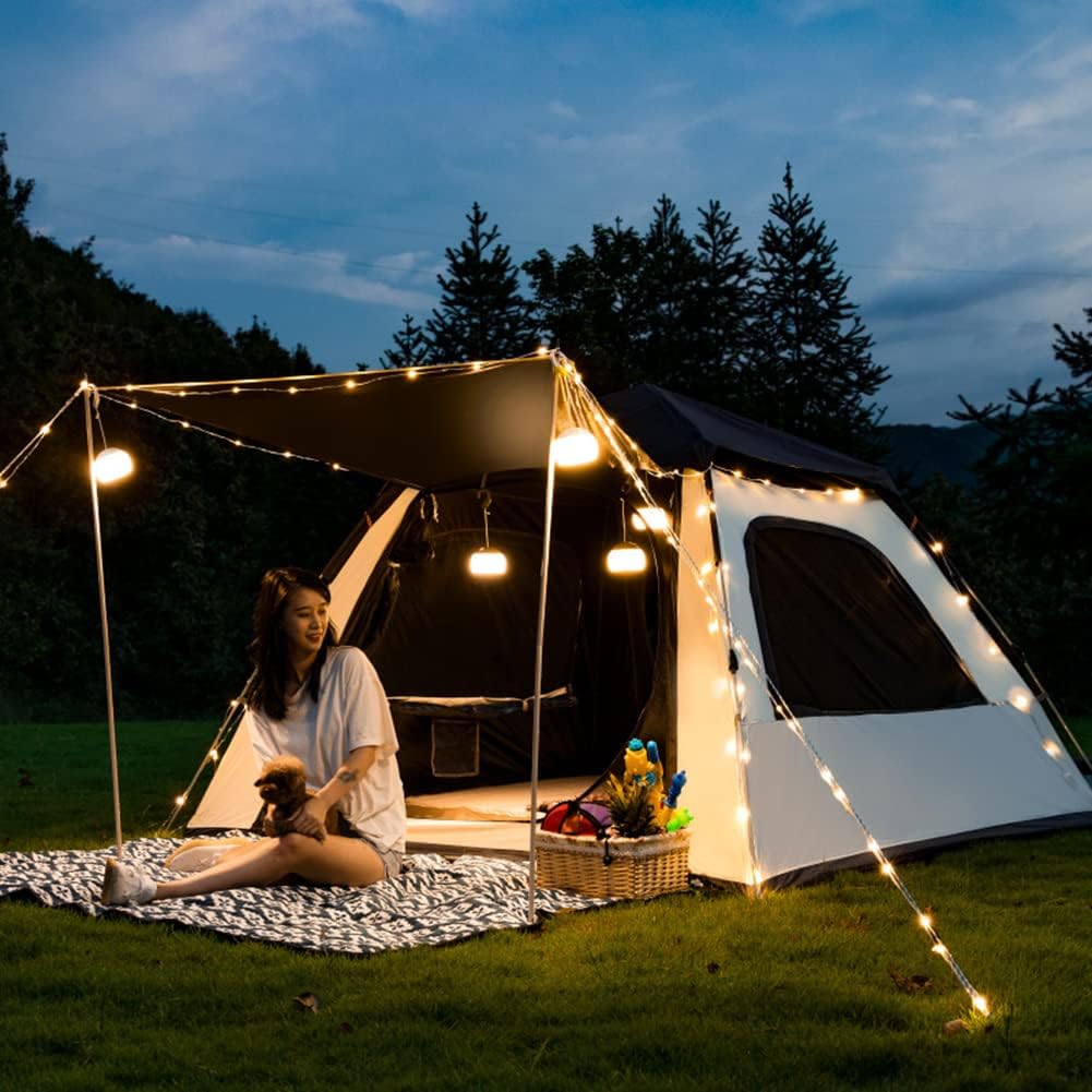 Pop Up Tent for 3-4 Person, Waterproof Family Cabin Tent for Camping P439
