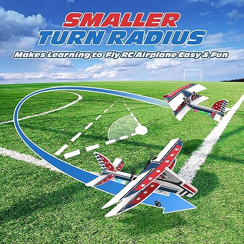 RC Plane Remote Control Airplane with 3 Batteries and 6-Axis Gyro Stabilizer for Beginners G9873