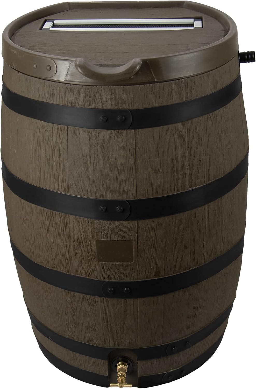 Flat Back Rain Barrel with Removable Lid, 55 Gallon Z265