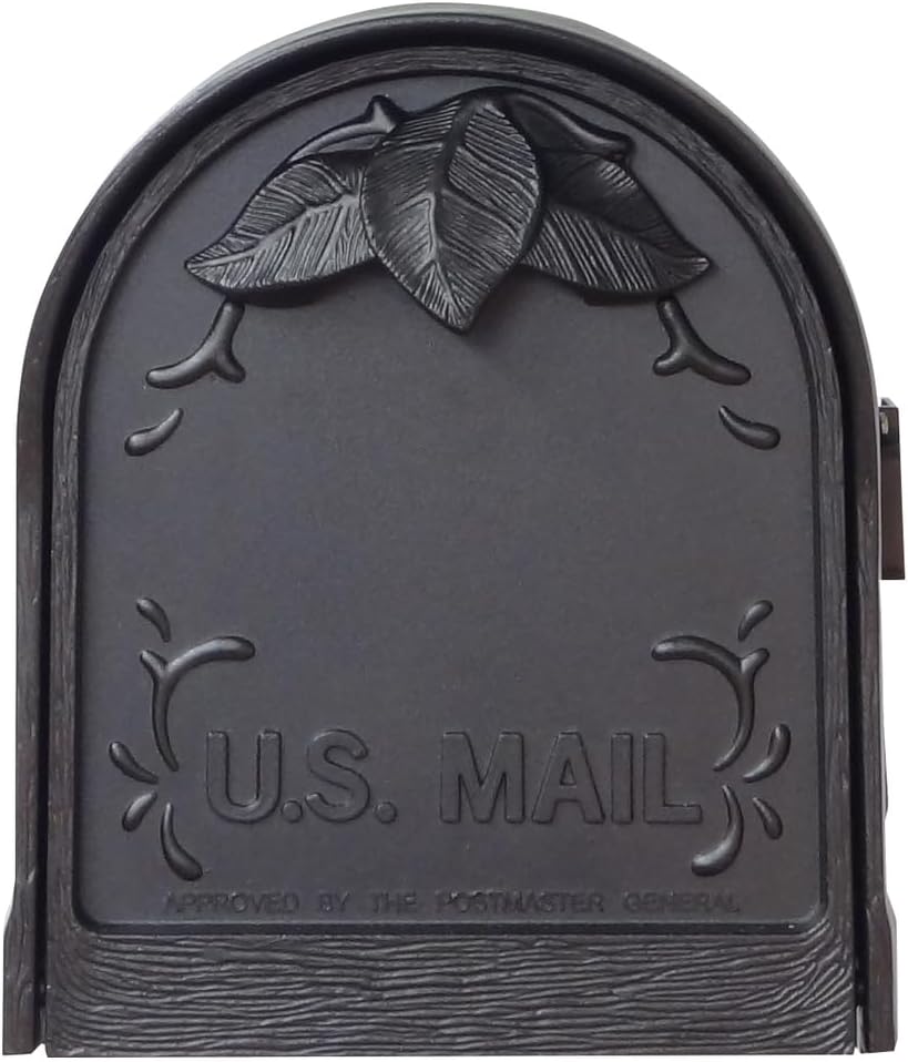 Floral Curbside Mailbox with Locking Insert and Post F54305