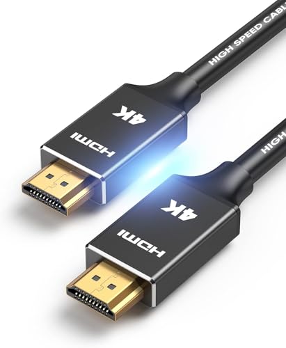 Capshi 4K Long HDMI Cable 50ft/15M, in-Wall CL3 Rated HDMI Cable 2.0 Support (HDR10 8/10bit 18Gbps HDCP2.2 ARC) High Speed HD Shielded Cord Compatible for TV, Laptop, PC, HDTV