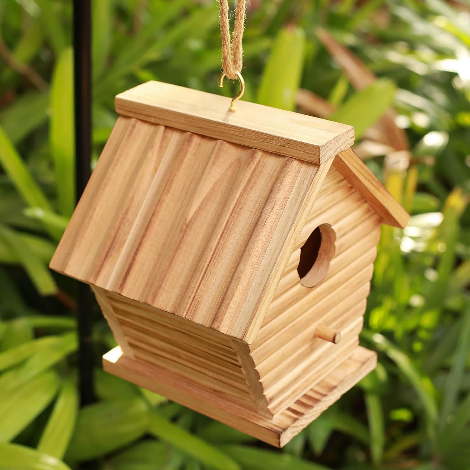 Bird House Outdoor Wooden Hanging for Bluebird Finch Cardinals H96834